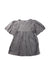 A Grey Short Sleeve Dresses from Bonne Mere in size 4T for girl. (Front View)