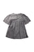 A Grey Short Sleeve Dresses from Bonne Mere in size 4T for girl. (Back View)