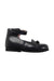 A Black Dress Shoes from Jacadi in size 12-18M for girl. (Front View)