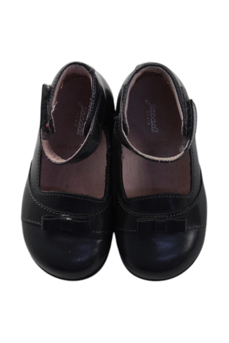 A Black Dress Shoes from Jacadi in size 12-18M for girl. (Back View)
