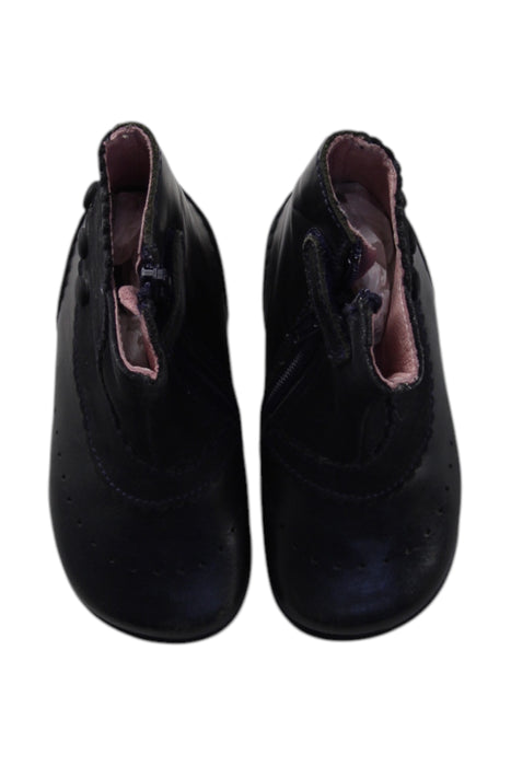 A Black Booties from Jacadi in size 12-18M for girl. (Back View)