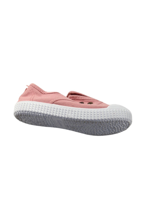 A Pink Slip Ons from Victoria in size 3T for neutral. (Front View)