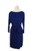 A Blue Long Sleeve Dresses from Seraphine in size S for maternity. (Back View)