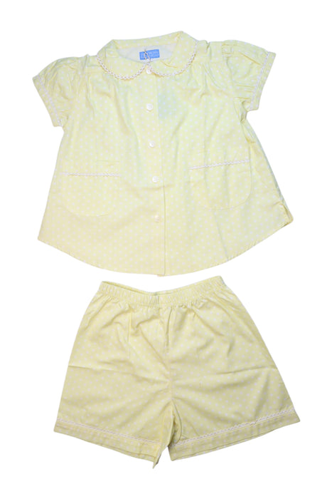 A Yellow Pyjama Sets from Marleen Molenaar in size 6T for girl. (Front View)