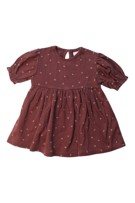 A Burgundy Long Sleeve Dresses from Jamie Kay in size 18-24M for girl. (Front View)