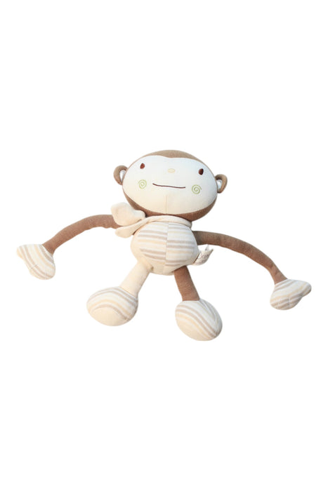 A Beige Soft Toys from Organic Natural Charm in size Newborn for neutral. (Front View)