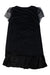 A Black Short Sleeve Dresses from Design History in size 14Y for girl. (Back View)