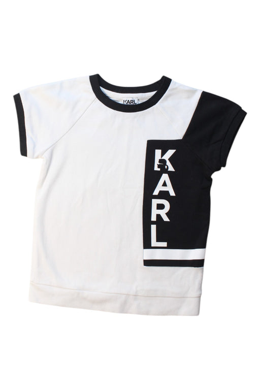 A Black Short Sleeve T Shirts from Karl Lagerfeld in size 8Y for boy. (Front View)