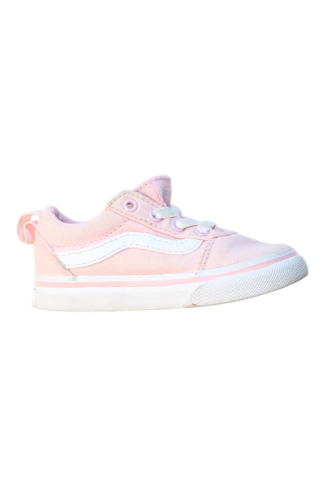 A Pink Sneakers from Vans in size 18-24M for girl. (Front View)