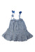 A Blue Sleeveless Dresses from Chateau de Sable in size 18-24M for girl. (Front View)