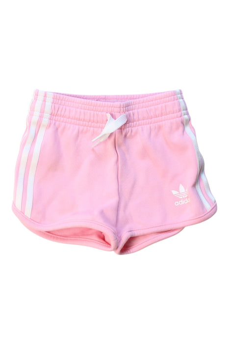 A Pink Shorts from Adidas in size 6-12M for girl. (Front View)