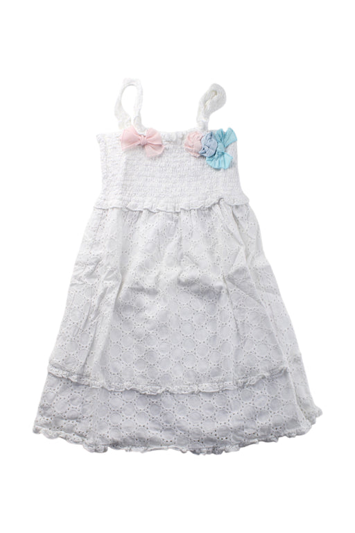 A White Sleeveless Dresses from Nicholas & Bears in size 2T for girl. (Front View)