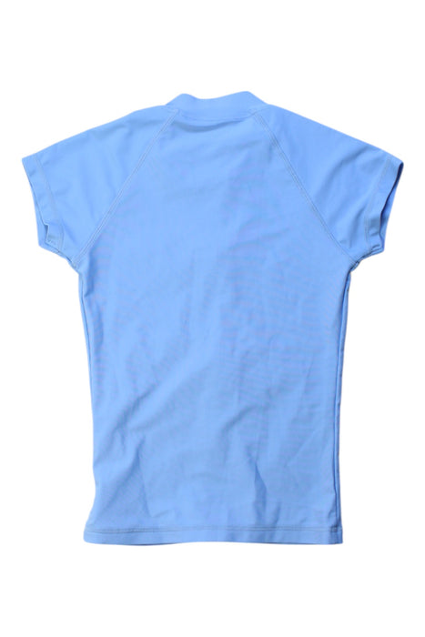 A Blue Rash Guards from Seafolly in size 8Y for girl. (Back View)