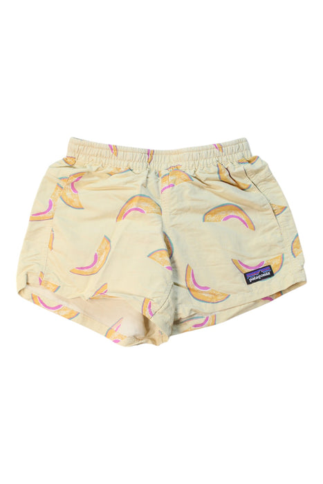 A Beige Shorts from Patagonia in size 7Y for girl. (Front View)