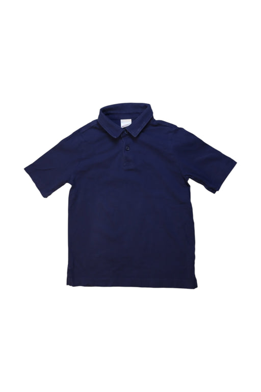 A Navy Short Sleeve Polos from Hanna Andersson in size 4T for boy. (Front View)