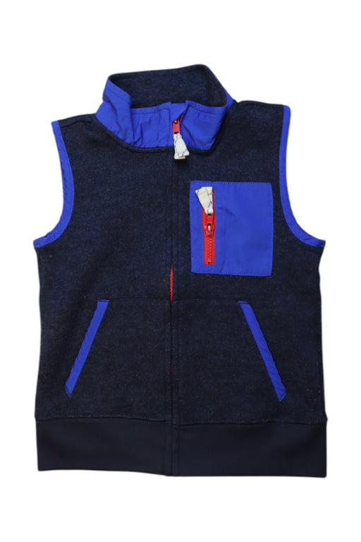 A Blue Outerwear Vests from J.Crew in size 5T for boy. (Front View)