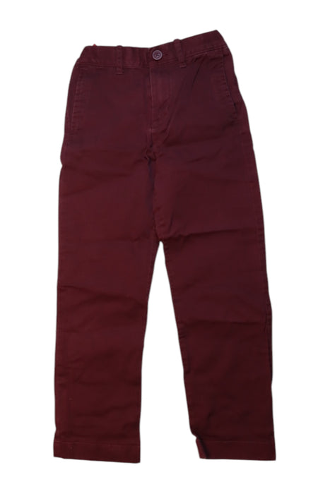 A Burgundy Casual Pants from Crewcuts in size 7Y for girl. (Front View)