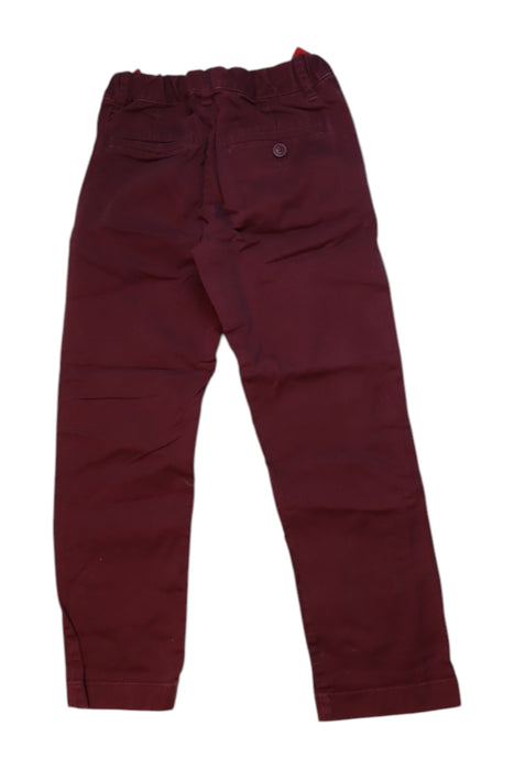 A Burgundy Casual Pants from Crewcuts in size 7Y for girl. (Back View)
