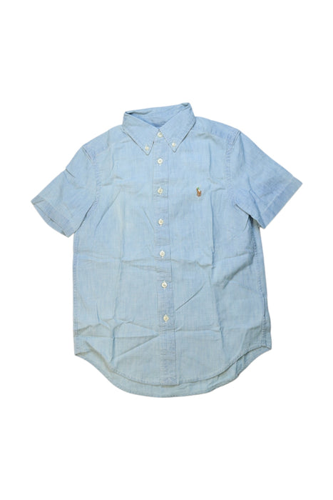 A Blue Short Sleeve Shirts from Polo Ralph Lauren in size 8Y for boy. (Front View)