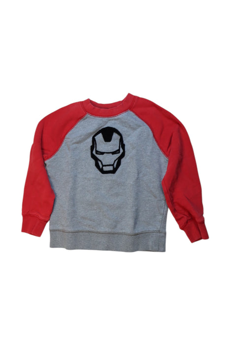 A Red Crewneck Sweatshirts from Hanna Andersson in size 5T for boy. (Front View)