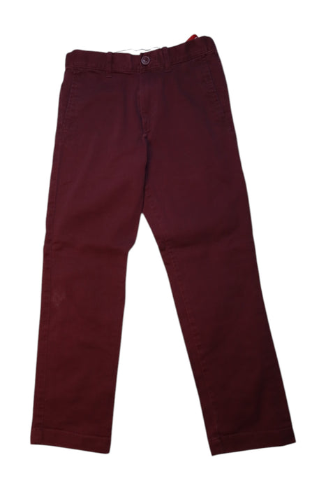 A Burgundy Casual Pants from Crewcuts in size 8Y for girl. (Front View)