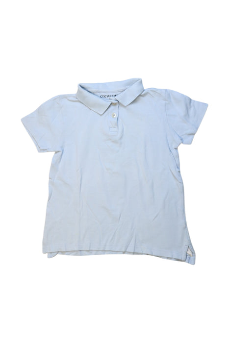 A Blue Short Sleeve Polos from Crewcuts in size 7Y for boy. (Front View)