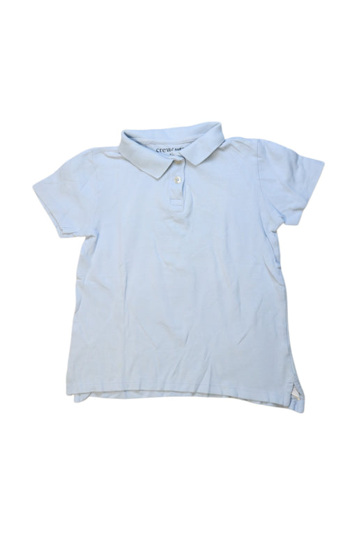 A Blue Short Sleeve Polos from Crewcuts in size 7Y for boy. (Front View)