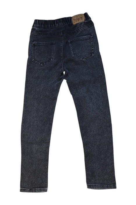 A Black Jeans from Levi's in size 7Y for girl. (Back View)
