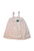 A Red Sleeveless Dresses from Nanos in size 5T for girl. (Front View)