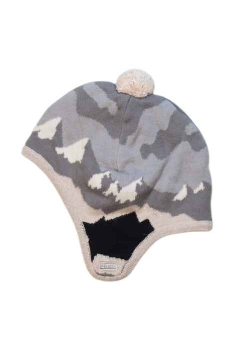 A Grey Winter Hats from Kenzo in size 4T for girl. (Back View)