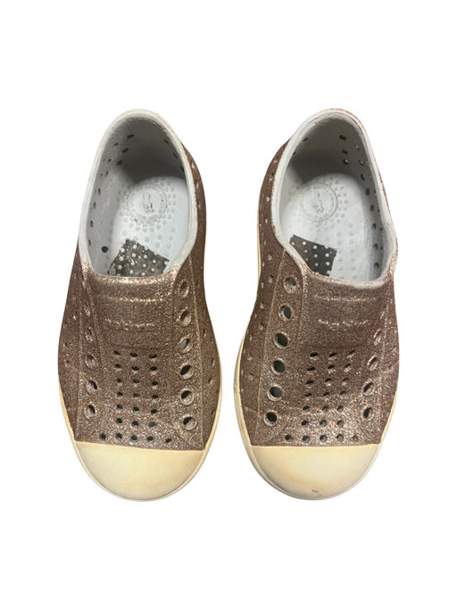 A Brown Aqua Shoes from Native Shoes in size 18-24M for neutral. (Front View)