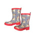 A Blue Rain Boots from Hatley in size 5T for girl. (Front View)