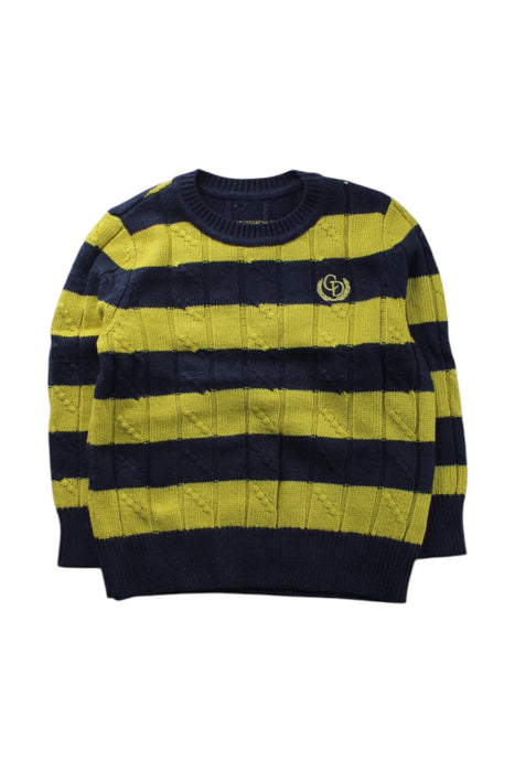 A Navy Crewneck Sweatshirts from Chickeeduck in size 4T for neutral. (Front View)