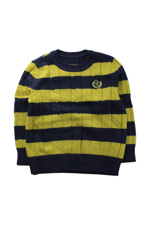 A Navy Crewneck Sweatshirts from Chickeeduck in size 4T for neutral. (Front View)