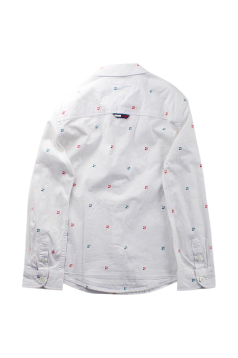 A White Long Sleeve Shirts from Tommy Hilfiger in size 6T for boy. (Back View)