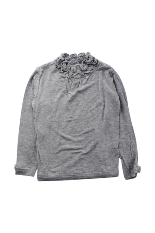 A Grey Long Sleeve Tops from Chickeeduck in size 18-24M for neutral. (Front View)