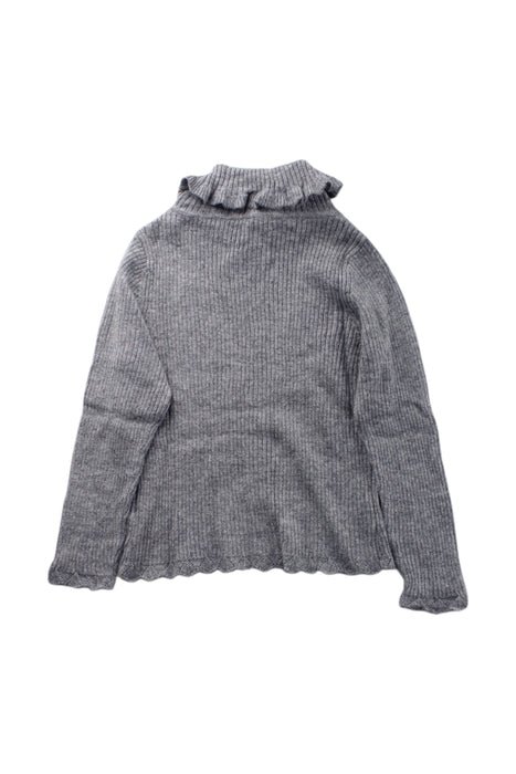 A Grey Long Sleeve Tops from Chickeeduck in size 2T for girl. (Back View)