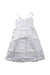 A White Sleeveless Dresses from Nicholas & Bears in size 6T for girl. (Back View)