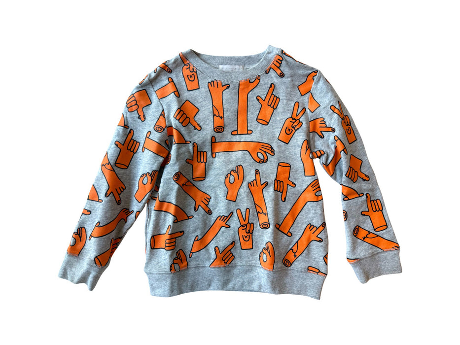 A Grey Crewneck Sweatshirts from Stella McCartney in size 6T for neutral. (Front View)