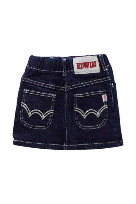 A Navy Short Skirts from EDWIN in size 4T for girl. (Back View)