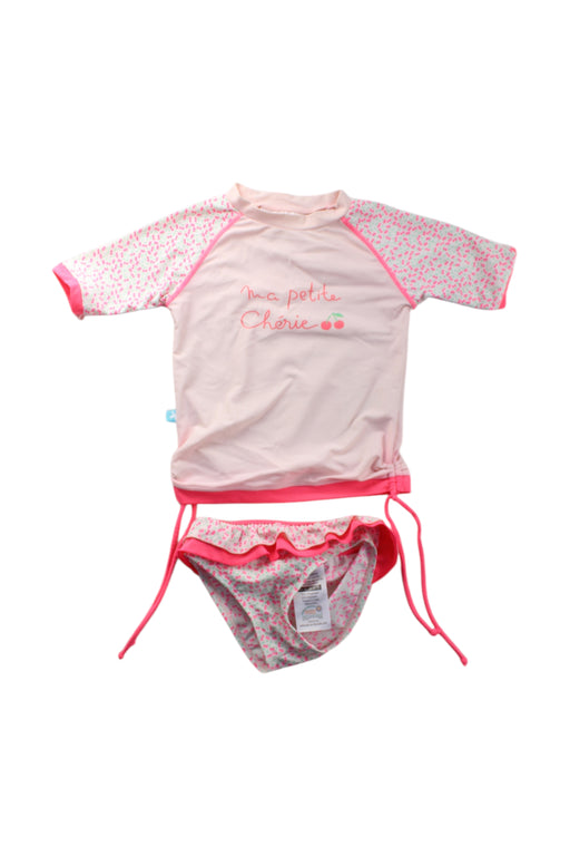 A Pink Swim Sets from Elly la Fripouille in size 3T for girl. (Front View)