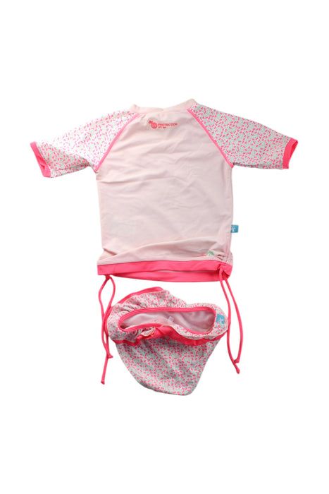 A Pink Swim Sets from Elly la Fripouille in size 3T for girl. (Back View)