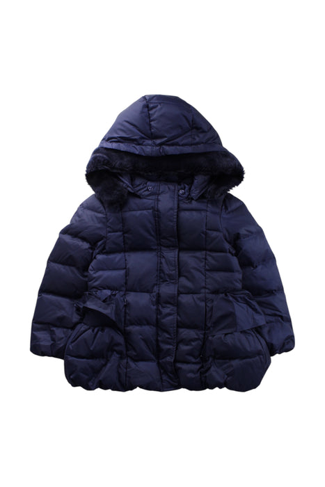 A Navy Puffer/Quilted Coats & Outerwear from Nicholas & Bears in size 4T for girl. (Front View)