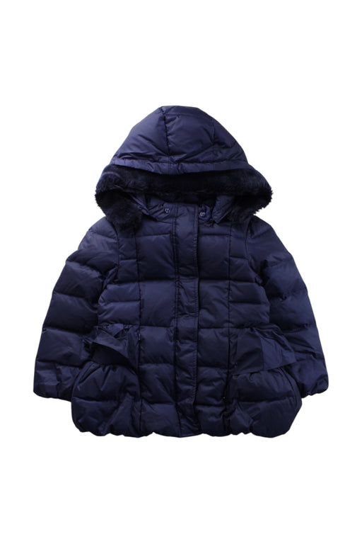 A Navy Puffer/Quilted Coats & Outerwear from Nicholas & Bears in size 4T for girl. (Front View)