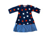 A Navy Long Sleeve Dresses from COS in size 6T for girl. (Front View)