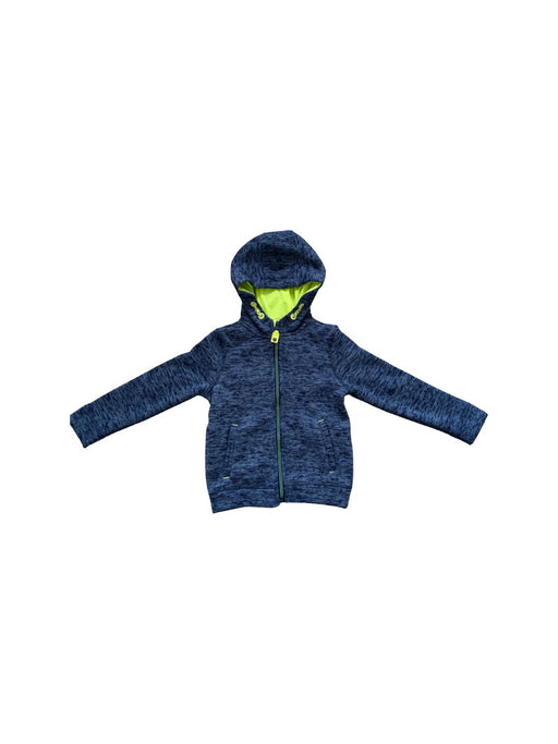 A Blue Hooded Sweatshirts from DPAM in size 5T for boy. (Front View)