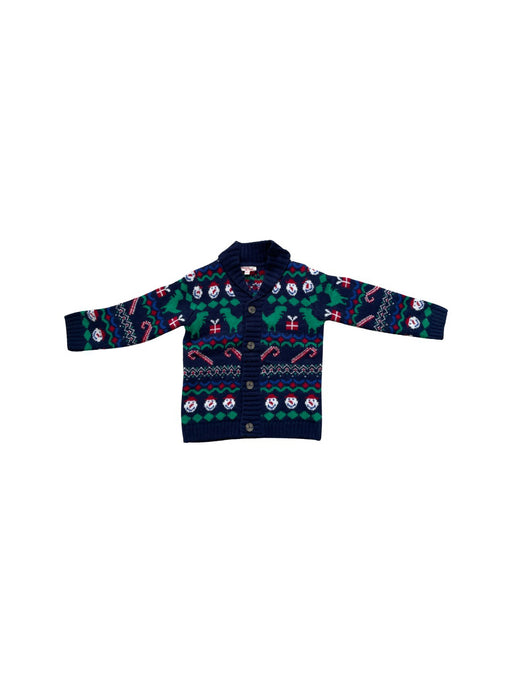 A Blue Cardigans from DPAM in size 4T for boy. (Front View)