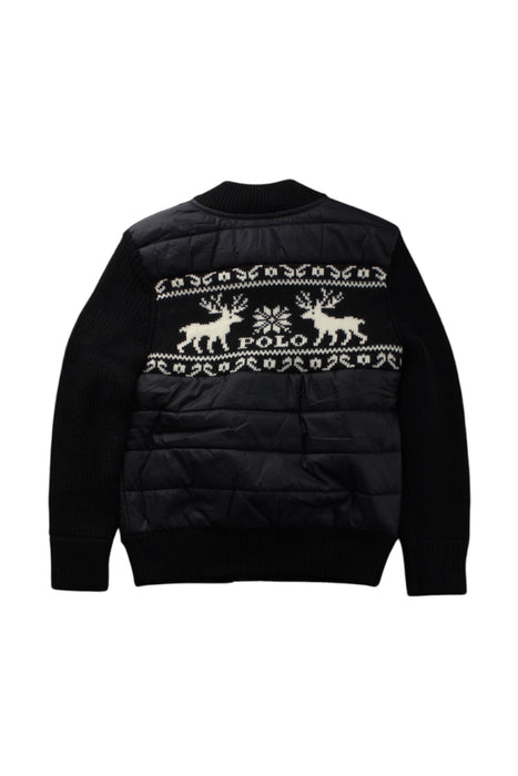 A Black Puffer/Quilted Coats & Outerwear from Polo Ralph Lauren in size 6T for boy. (Back View)