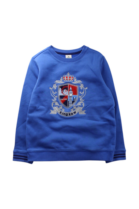 A Blue Crewneck Sweatshirts from Kingkow in size 10Y for neutral. (Front View)