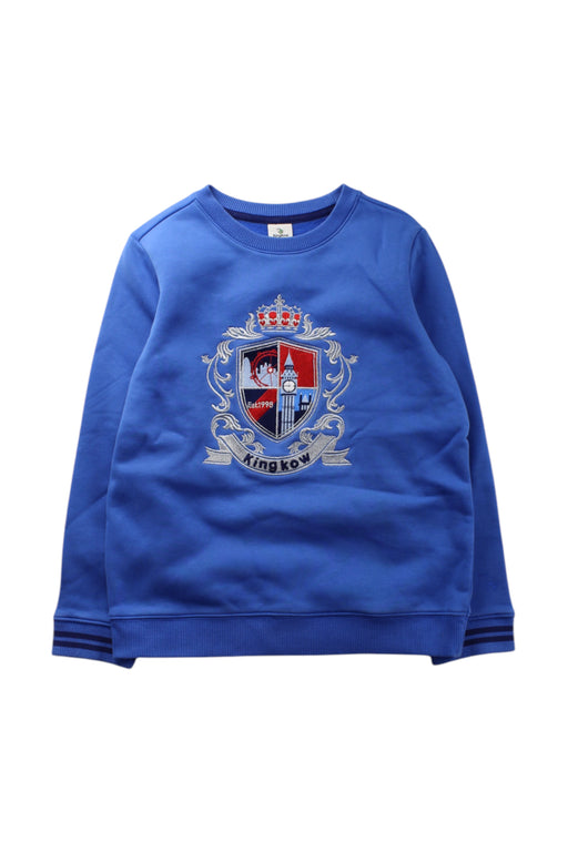 A Blue Crewneck Sweatshirts from Kingkow in size 10Y for neutral. (Front View)